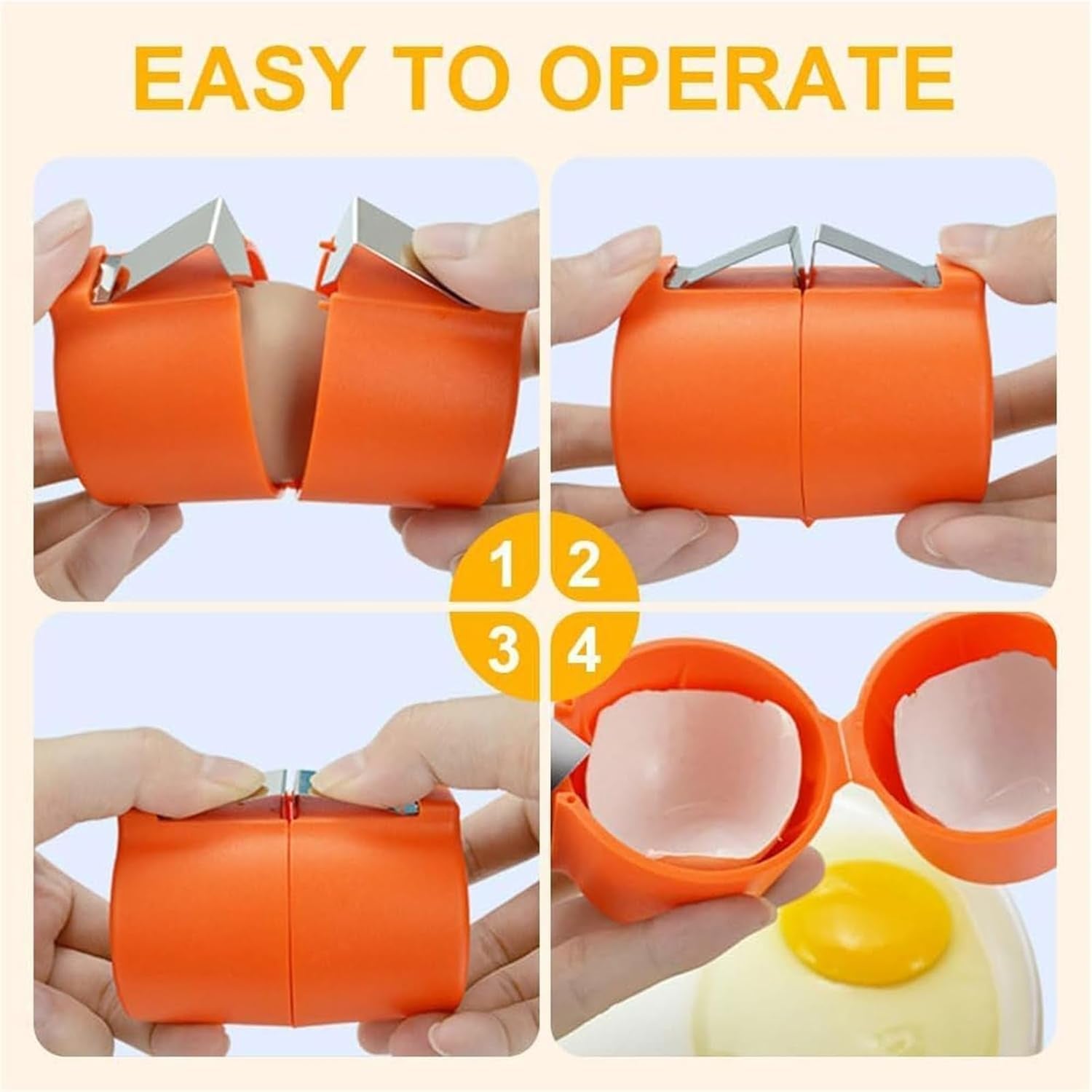 Egg Shell Opener Egg Cracker Tool For Raw Eggs Handheld (1 Pc) Egg Shell Opener Egg Cracker Tool For Raw Eggs Handheld (1 Pc)